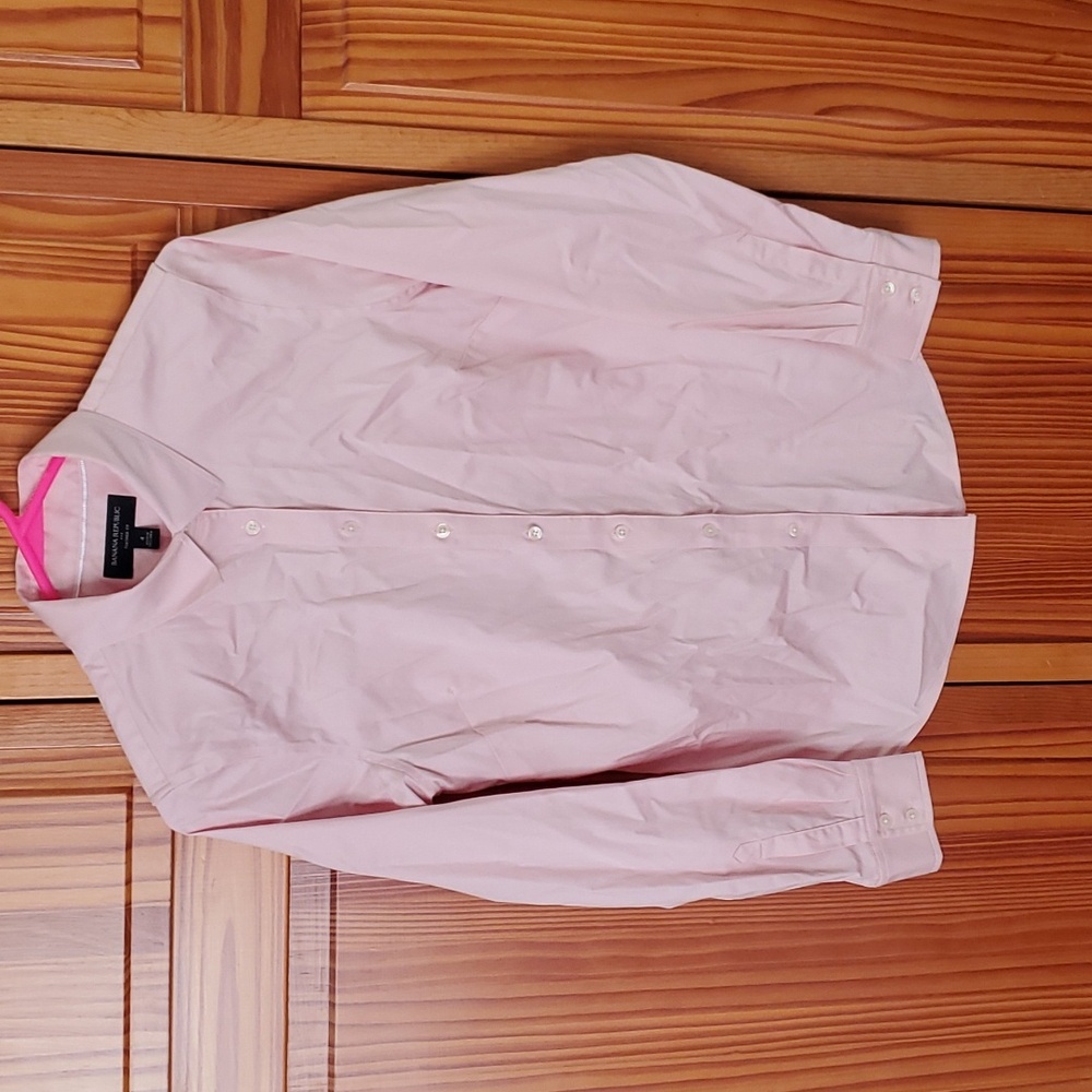 Soft Pink Button Down Banana Republic